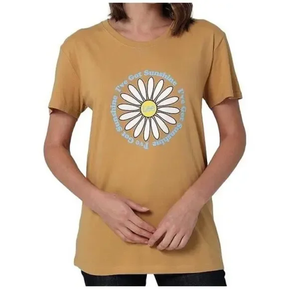 NWT Lee Legendary Scoop Neck Short Sleeve Boyfriend Tee Shirt Womens Size Medium - Picture 1 of 5